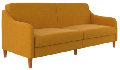 Atwater Living Jodi Coil Futon, Mustard, large