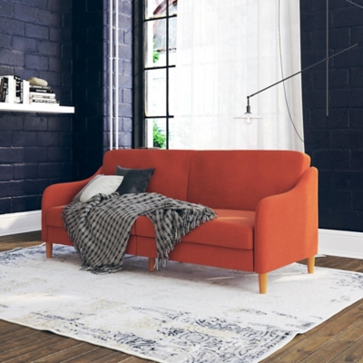 Atwater Living Jodi Coil Futon, Orange, rollover