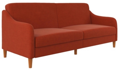 Atwater Living Jodi Coil Futon, Orange, large