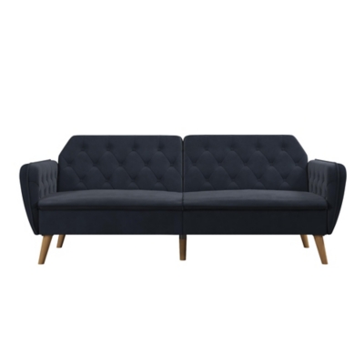 Novogratz Tallulah Memory Foam Futon, Blue, large