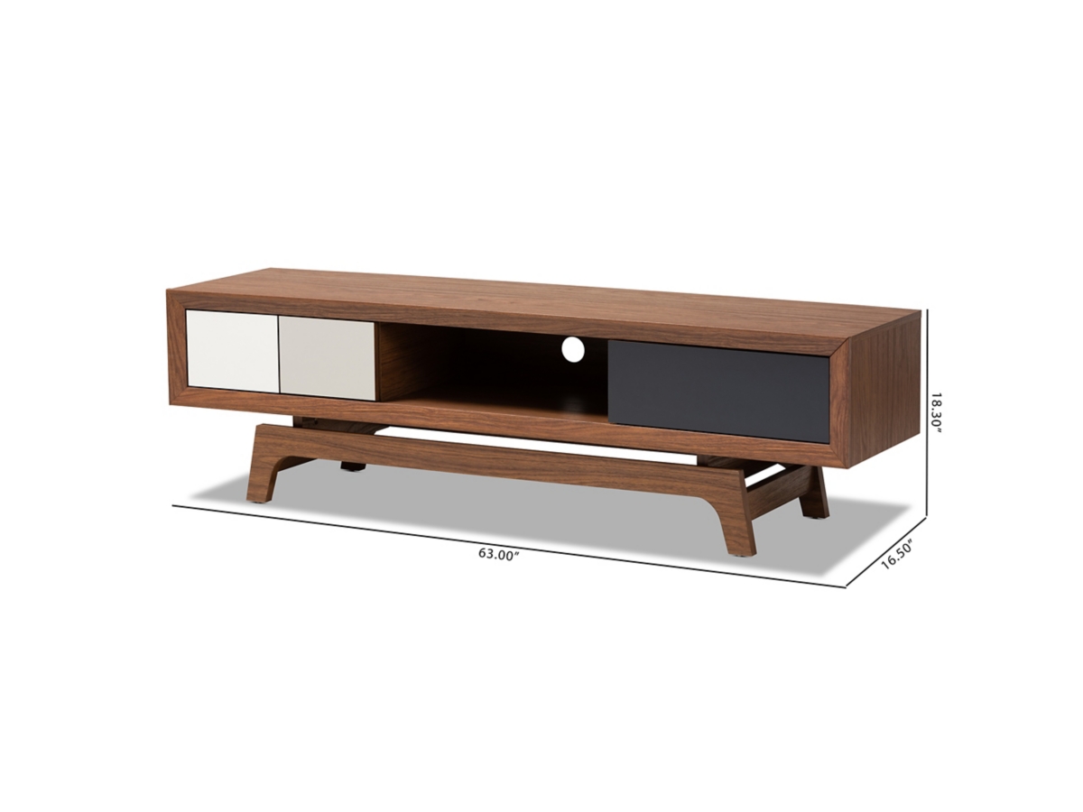 Baxton Studio 3-Drawer 63'' TV Stand | Ashley Baxton Studio 3-Drawer 63'' TV Stand | Ashley