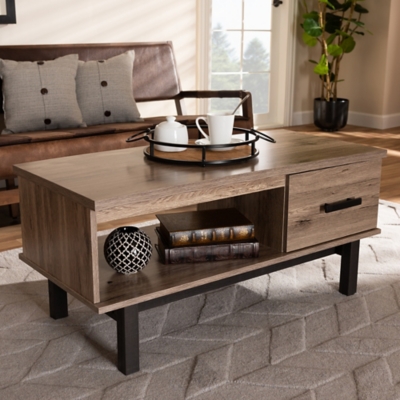 Baxton Studio 1 Drawer Coffee Table Ashley