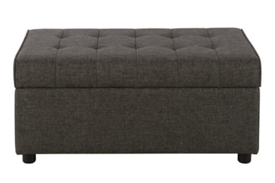 Dorel EveryRoom Elvia Rectangular Ottoman, Gray Linen, , large