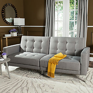 Safavieh Soho Tufted Foldable Sofa Bed, Gray, rollover