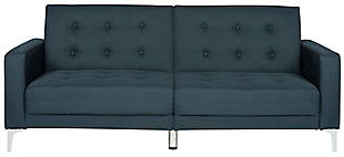 Safavieh Soho Tufted Foldable Sofa Bed, Blue, large