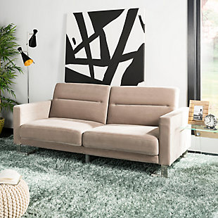 Safavieh Tribeca Foldable Sofa Bed, Taupe, rollover