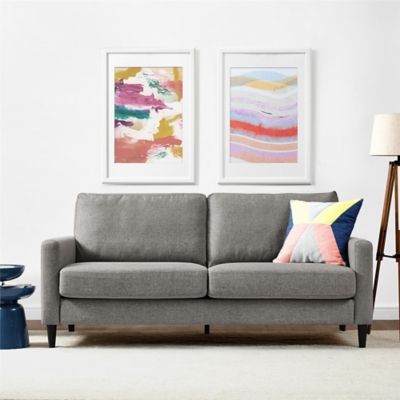 Atwater Living Regency Contemporary Sofa, Gray Linen, , rollover