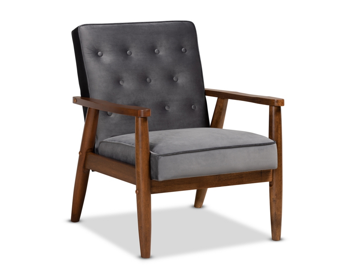 Baxton Studio Sorrento Lounge Chair Ashley