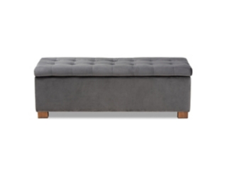 Baxton Studio Roanoke Storage Ottoman Bench