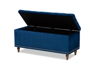 Baxton Studio Kaylee Storage Ottoman Bench