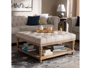 Baxton Studio Kelly Cocktail Ottoman