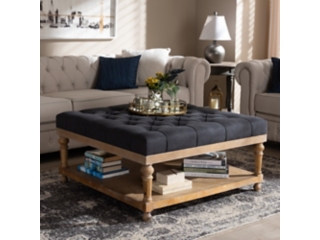 Baxton Studio Kelly Cocktail Ottoman