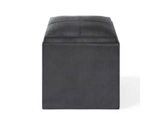 Rockwood 17" Cube Storage Ottoman with Tray