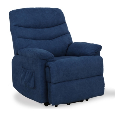 Dorel Living Sanders Power Lift Recliner, Blue, large