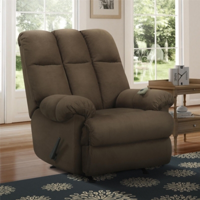 Dorel Living Padded Massage Chair Recliner, Chocolate, rollover