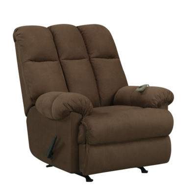 Dorel Living Padded Massage Chair Recliner, Chocolate, large