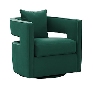 Kennedy Kennedy Forest Green Swivel Chair, Green, large