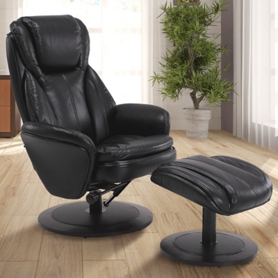 Relax-R Nova Recliner in Air Leather, Black, large