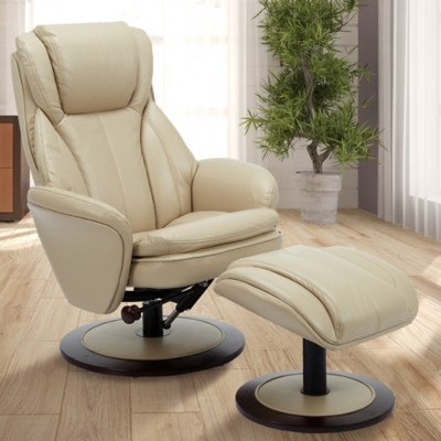 Relax-R Nova Recliner in Air Leather, Cobblestone, large