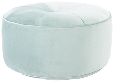 Safavieh Amais Round Ottoman, Green, large