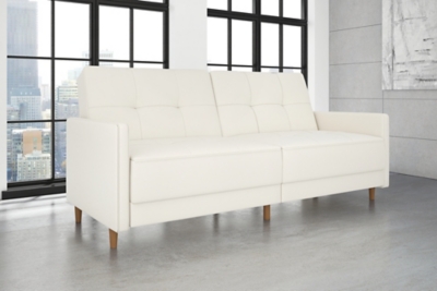 Andora Coil Futon, White, large