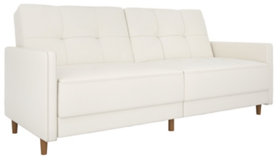 Andora Coil Futon, White, large