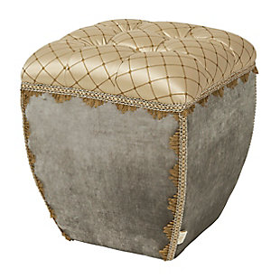 ACG Green Group, Inc. Traditional Decorative Ottoman, , large