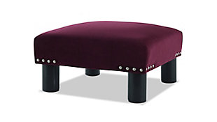 ACG Green Group, Inc. Square Accent  Ottoman, Burgundy, large