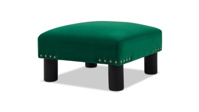 ACG Green Group, Inc. Square Accent Ottoman, Ultramarine Green, large