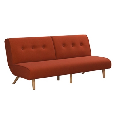 Novogratz Palm Springs Linon Split Futon, Orange, large