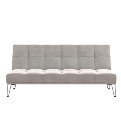 Novogratz Elle Convertible Sofa Bed and Couch, Gray, large