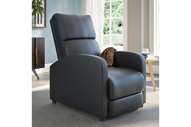 Moor Bonded Leather Recliner Ashley, Bonded Leather Recliner Swivel Chair