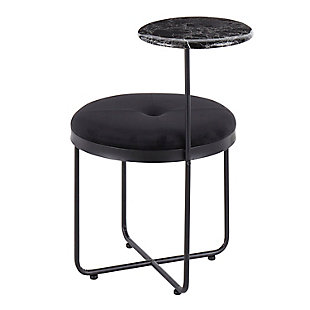 LumiSource Cosmo Ottoman Side Table, , rollover