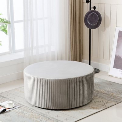 ACEssentials Emerson Round Ottoman, , large