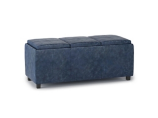 Simpli Home Avalon Storage Ottoman with Trays