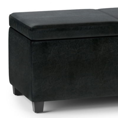 Extra long deals storage ottoman bench