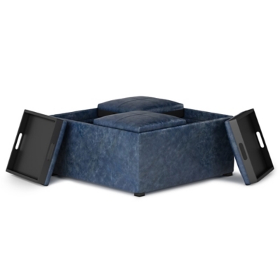 Simpli Home Avalon Lift Top Storage Ottoman