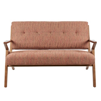 INK+IVY Rocket Loveseat, Orange, large