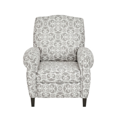 Madison Park Kirby Push Back Recliner, Gray, large
