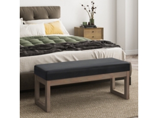 Milltown Bench in Mink Brown Tweed Fabric