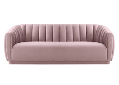 TOV Arno Mauve Velvet Sofa, Blush, large