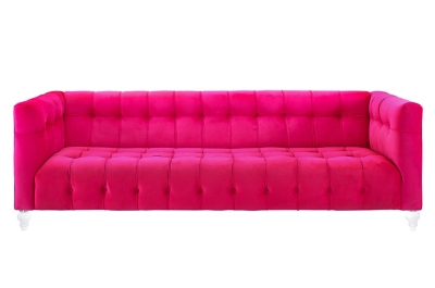 TOV Bea Pink Velvet Sofa | Ashley