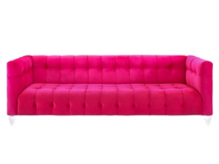 TOV Bea Pink Velvet Sofa