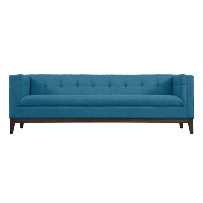 TOV Gavin Linen Sofa, Blue, large