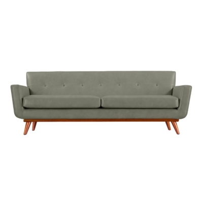 TOV Lyon Smoke Grey Leather Sofa, , large