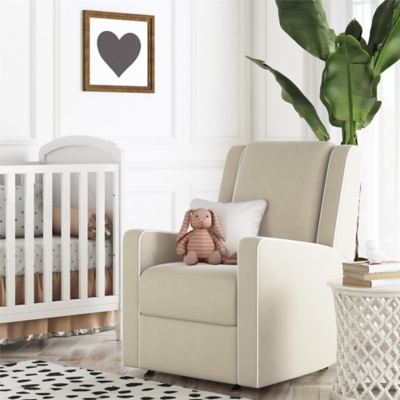 Atwater Living Billie Rocker Recliner, Beige, rollover