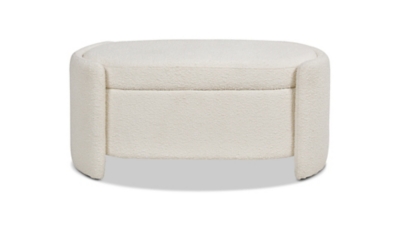 Jennifer Taylor Home Fuji 44" Oval Storage Ottoman, , large