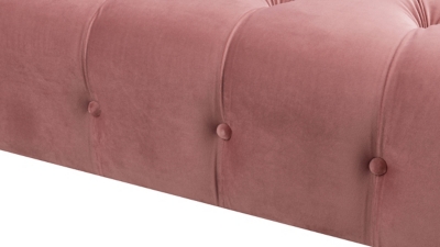 Tufted upholstery close-up