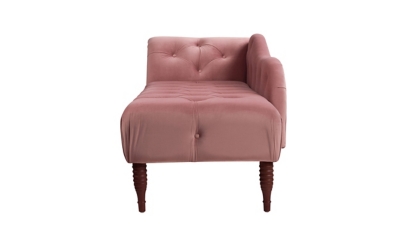 Back view of pink chaise lounge