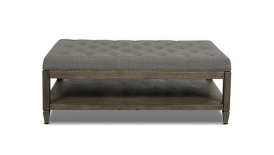 Jennifer Taylor Home Sylvan Cocktail Ottoman, Dark Heathered Gray, large